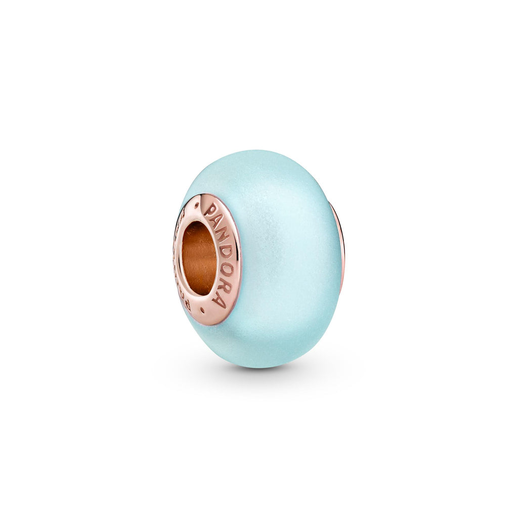 Pandora Moments Charm Verre de Murano Bleu Mat 789420C00