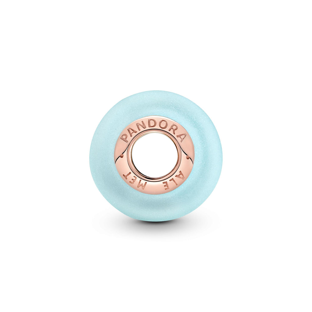 Pandora Moments Charm Verre de Murano Bleu Mat 789420C00