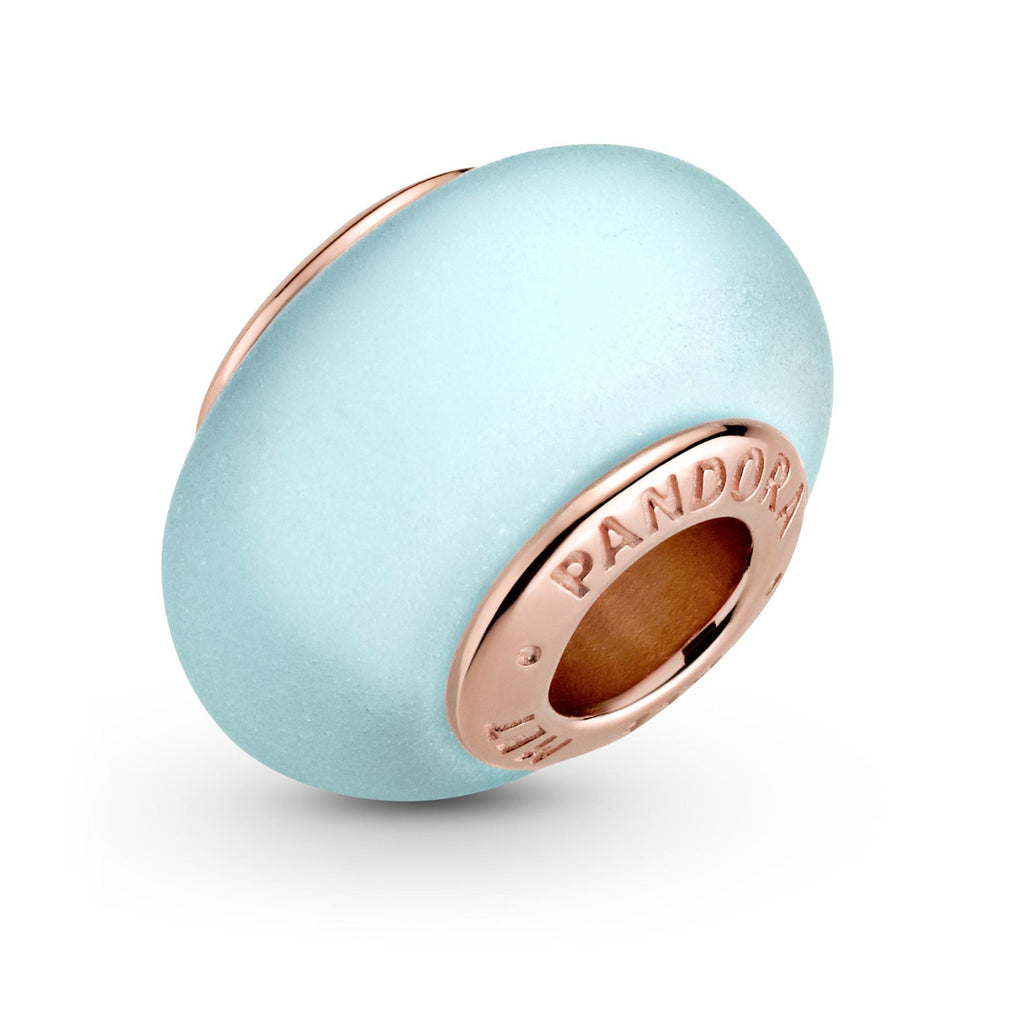 Pandora Moments Charm Verre de Murano Bleu Mat 789420C00