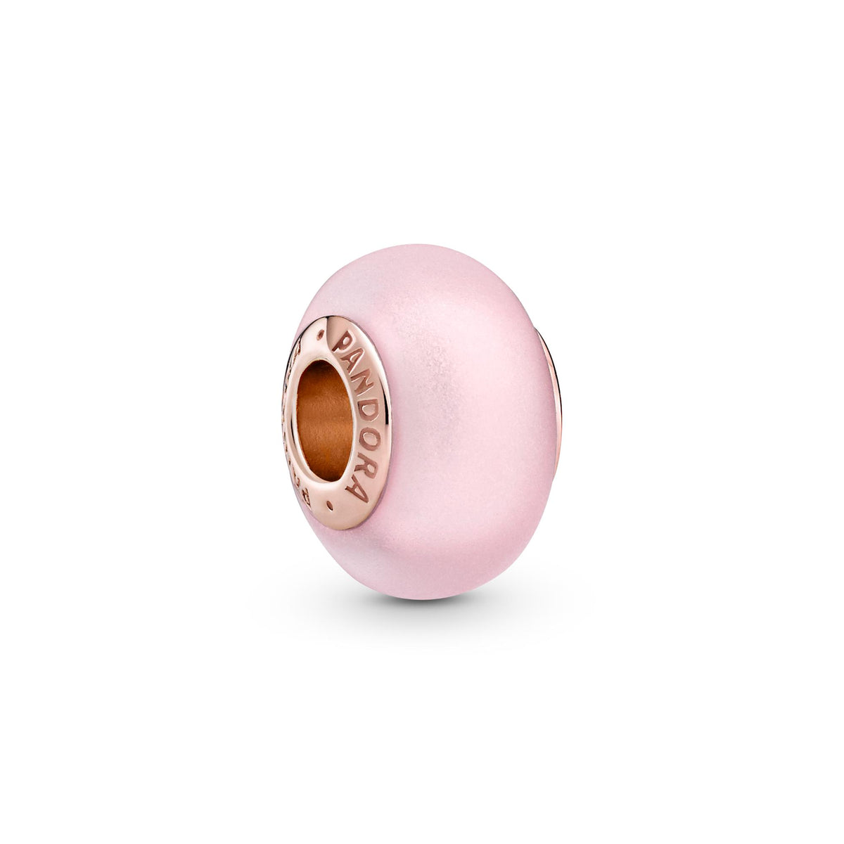 Pandora Moments Charm Verre de Murano Rose Mat 789421C00