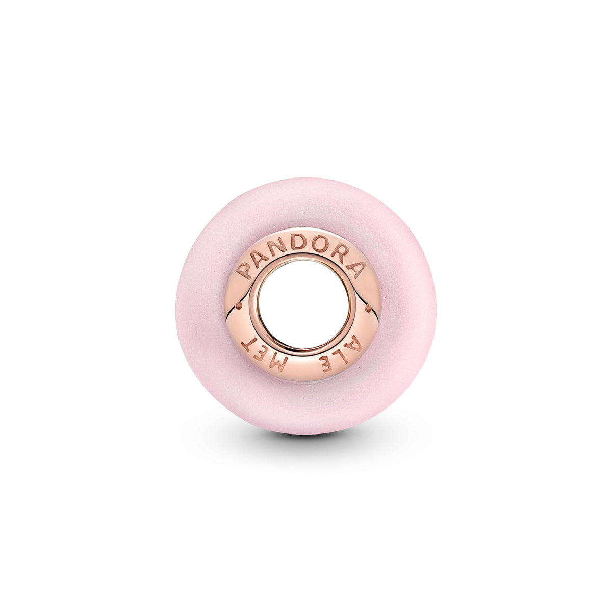 Pandora Moments Charm Verre de Murano Rose Mat 789421C00