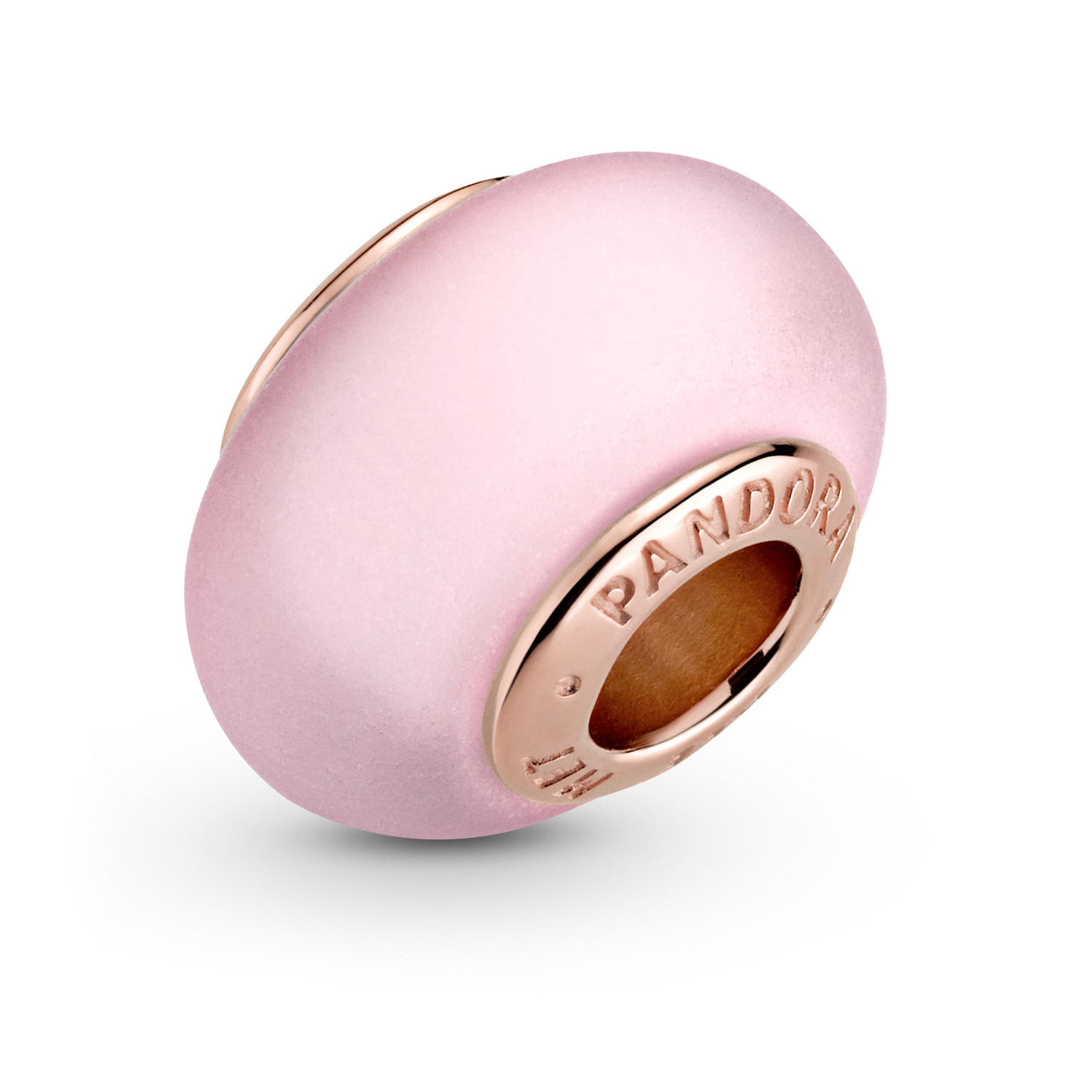 Pandora Moments Charm Verre de Murano Rose Mat 789421C00