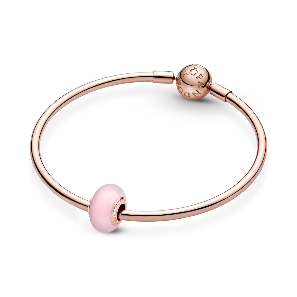 Pandora Moments Charm Verre de Murano Rose Mat 789421C00