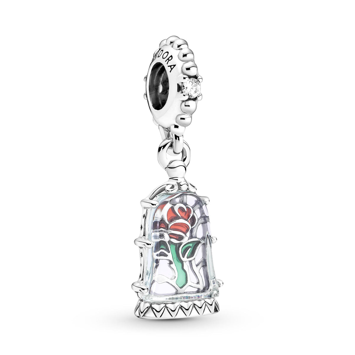 Pandora Disney Charm Pendant Disney La Belle et La Bête Rose Enchantée 790024C01
