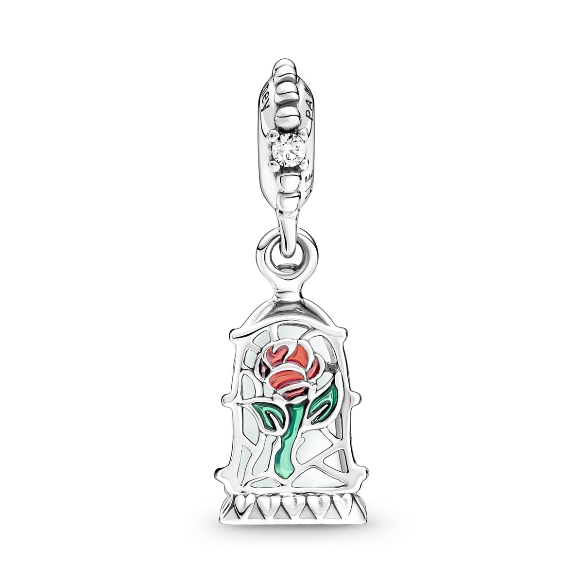 Pandora Disney Charm Pendant Disney La Belle et La Bête Rose Enchantée 790024C01