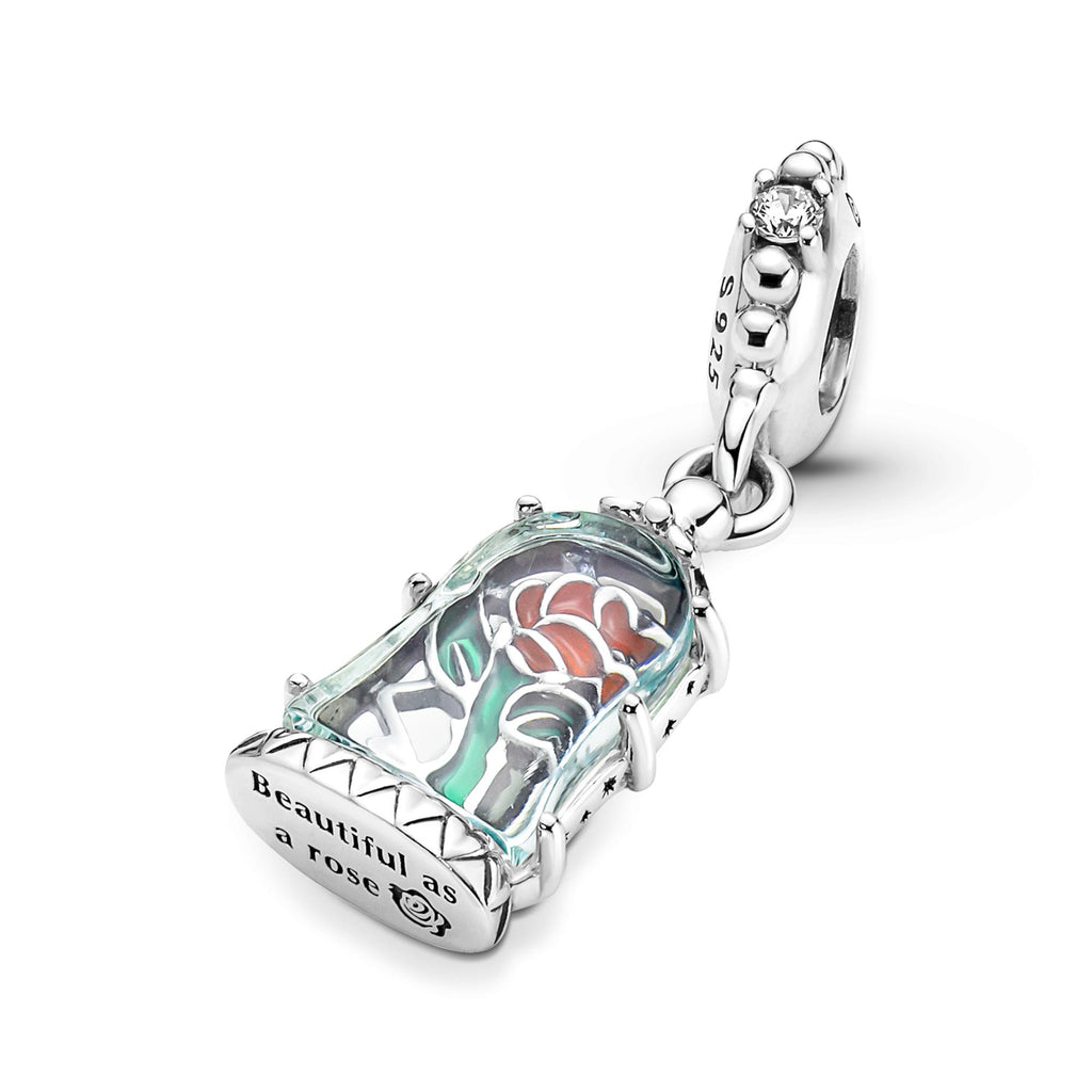 Pandora Disney Charm Pendant Disney La Belle et La Bête Rose Enchantée 790024C01