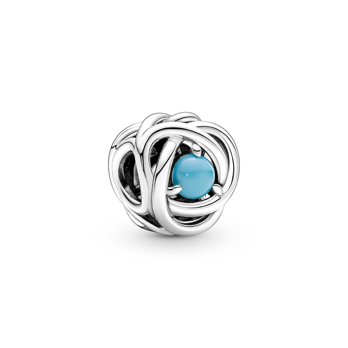Pandora Moments Charm Cercle Éternité Bleu Turquoise 790064C02