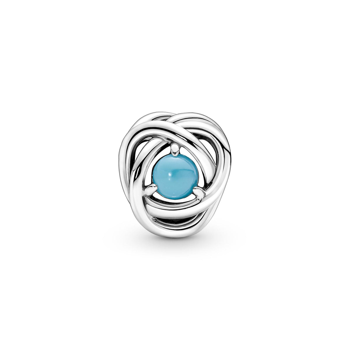 Pandora Moments Charm Cercle Éternité Bleu Turquoise 790064C02