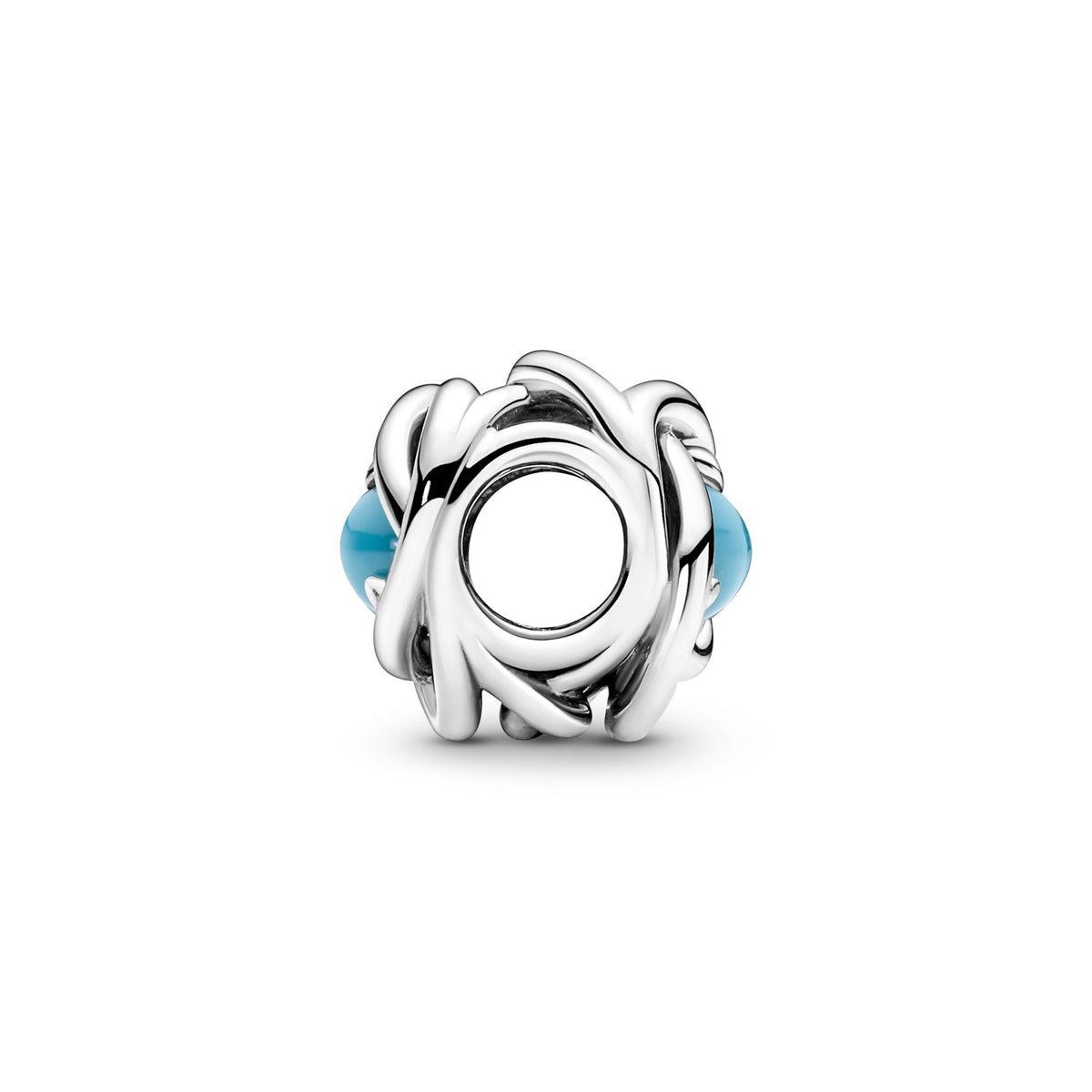Pandora Moments Charm Cercle Éternité Bleu Turquoise 790064C02