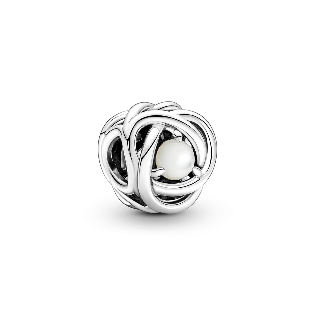 Pandora Moments Charm Cercle Éternité Nacre Blanc 790064C03