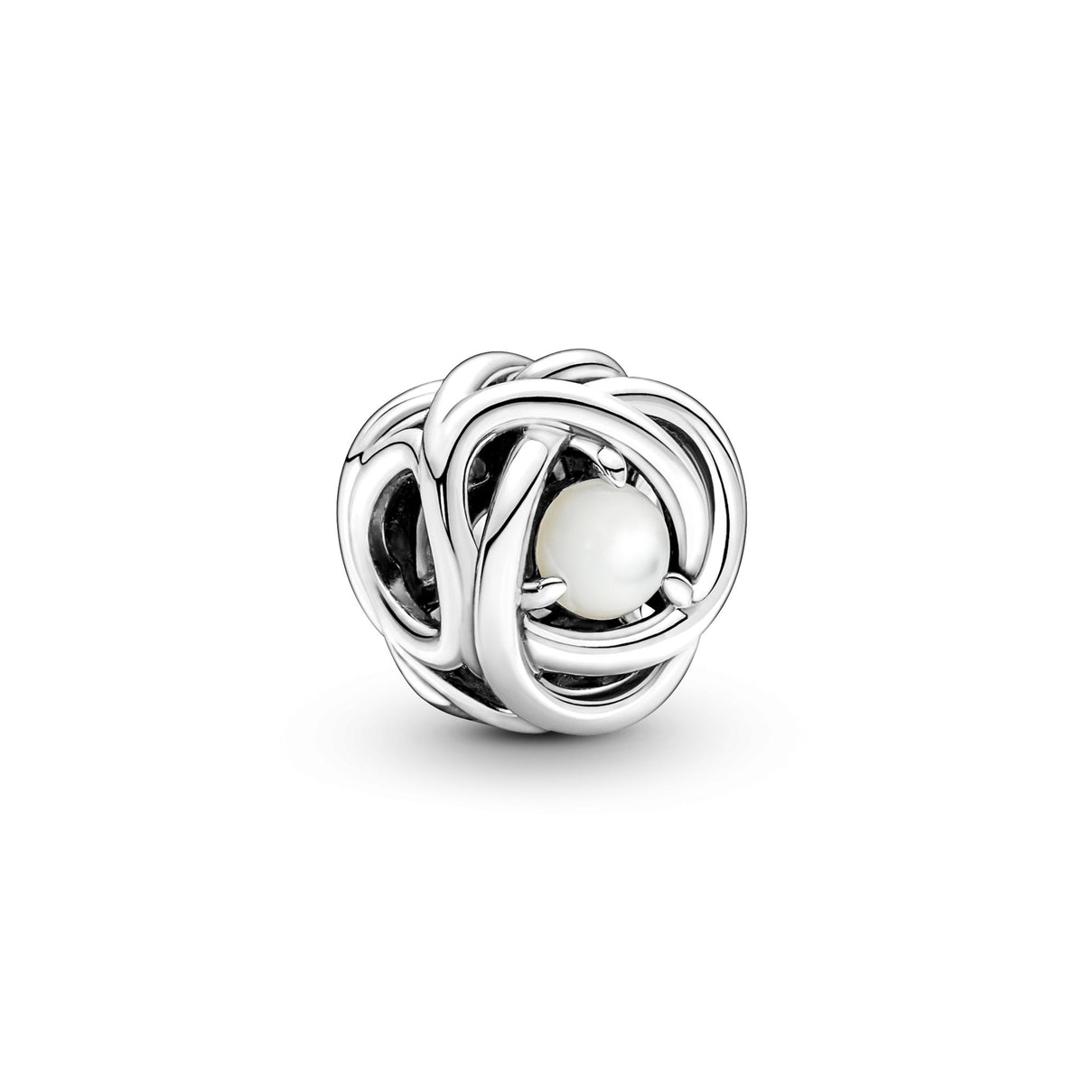 Pandora Moments Charm Cercle Éternité Nacre Blanc 790064C03