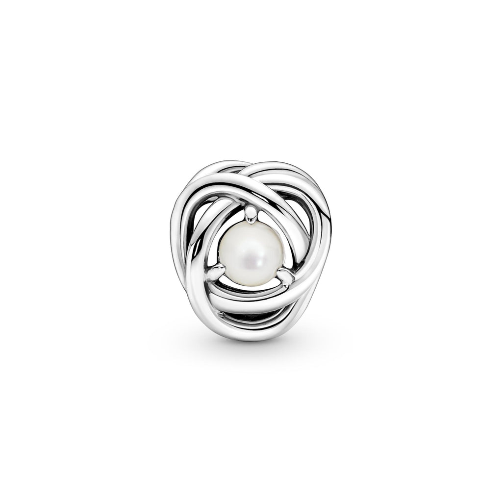 Pandora Moments Charm Cercle Éternité Nacre Blanc 790064C03