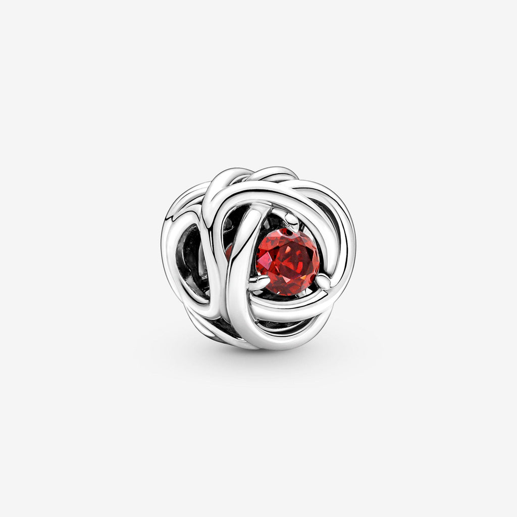 Pandora Moments Charm Cercle Éternité Rouge Profond 790065C01