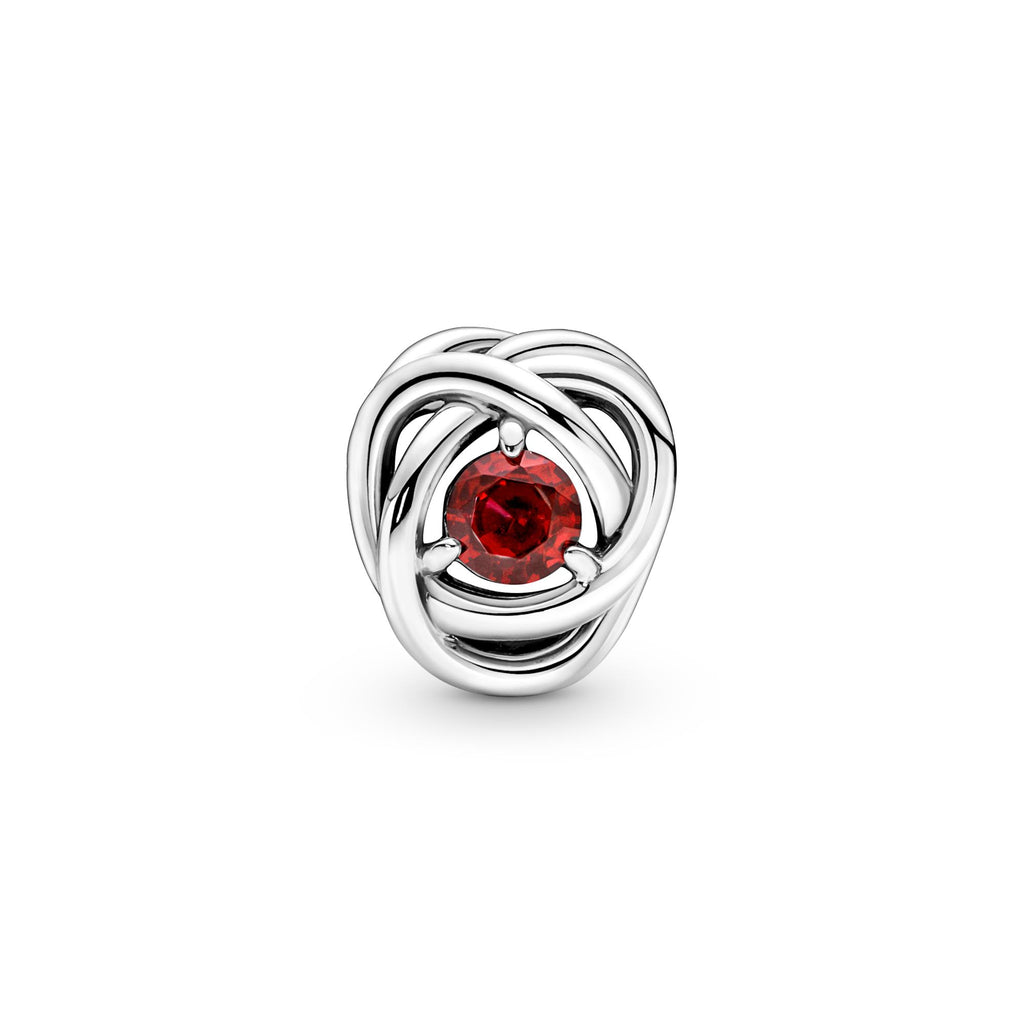 Pandora Moments Charm Cercle Éternité Rouge Profond 790065C01