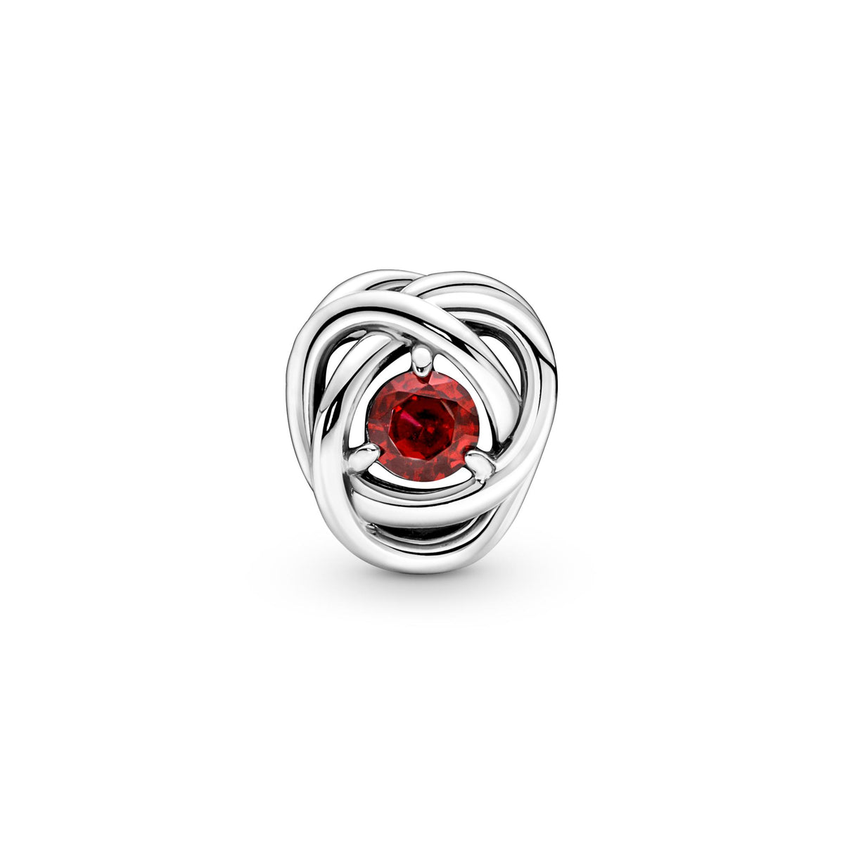 Pandora Moments Charm Cercle Éternité Rouge Profond 790065C01