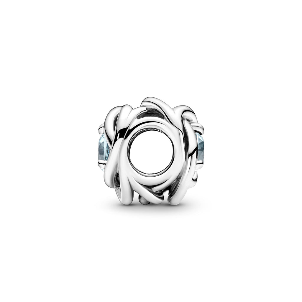 Pandora Moments Charm Cercle Éternité Bleu Azur 790065C09