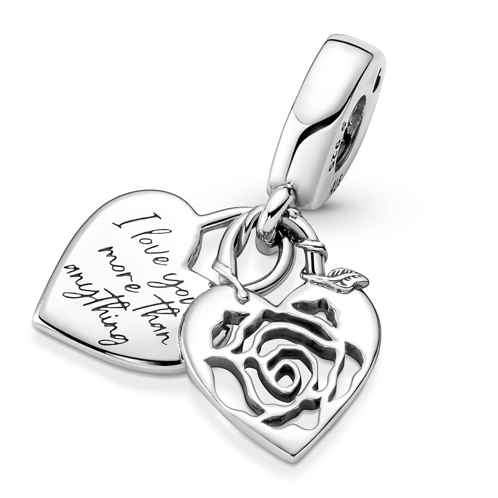 Pandora Moments Charm Pendant Cadenas Cœur Rose 790086C00