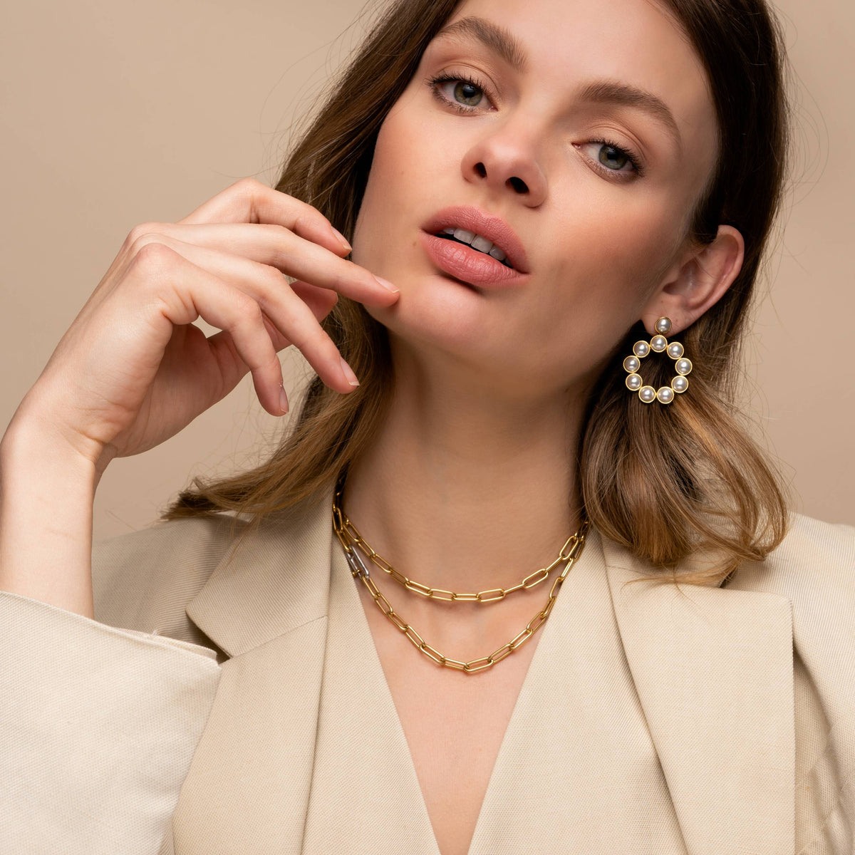 Ti Sento Milano Boucles d'oreilles pendantes Vintage 7905YP
