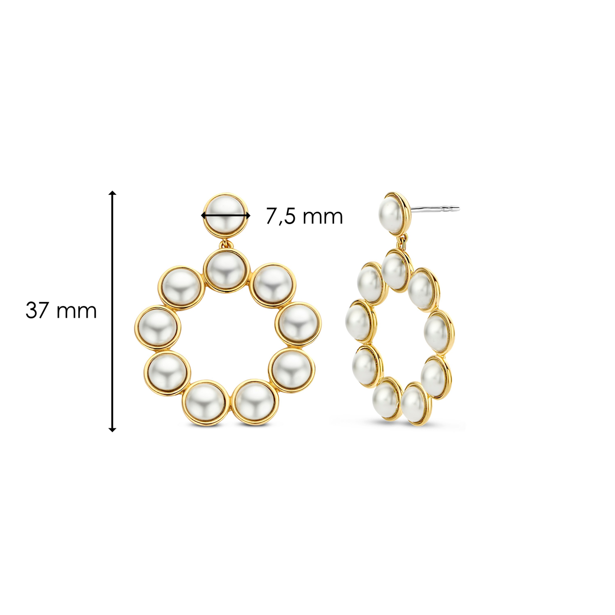 Ti Sento Milano Boucles d'oreilles pendantes Vintage 7905YP