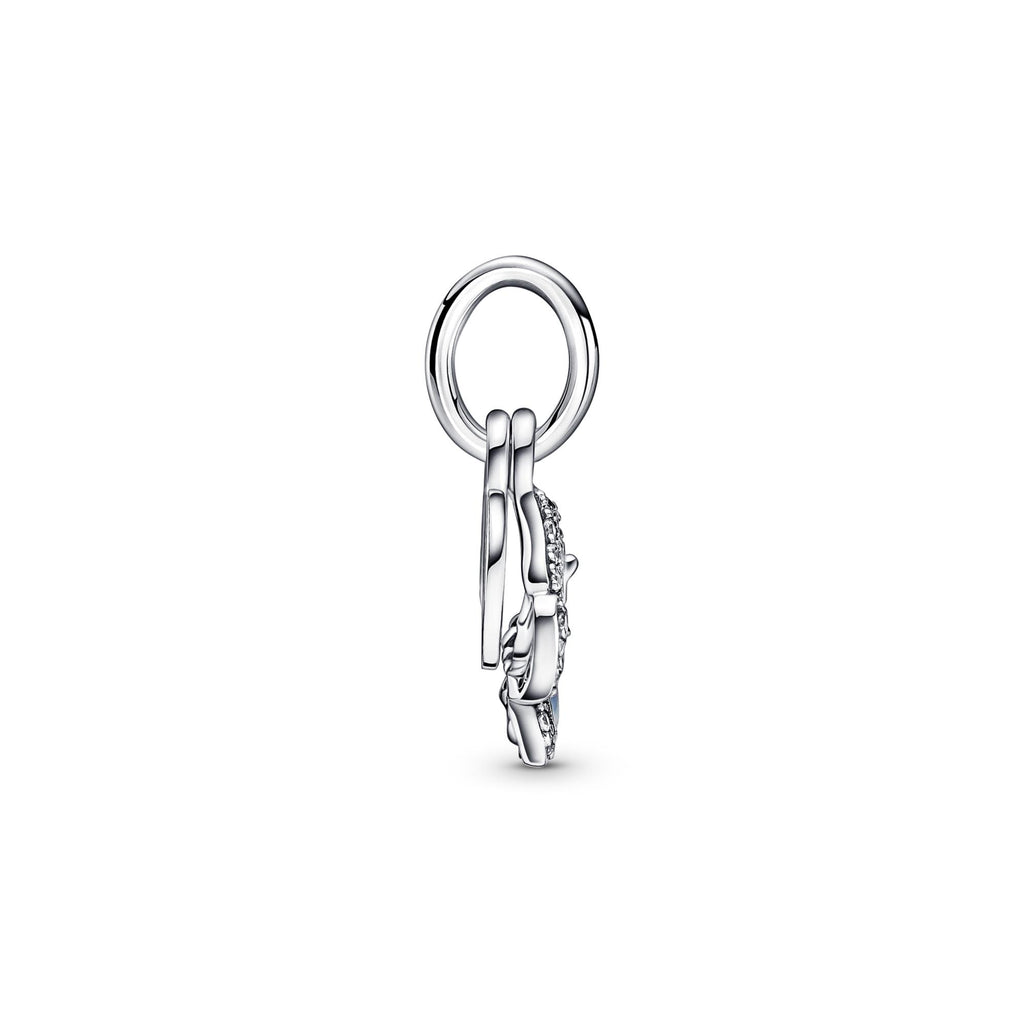 Pandora Moments Charm Pendant Double Papillon Bleu & Citation 790757C01