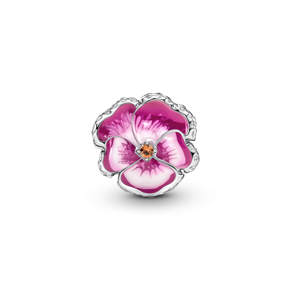 Pandora Moments Charm Pensée Rose 790777C01