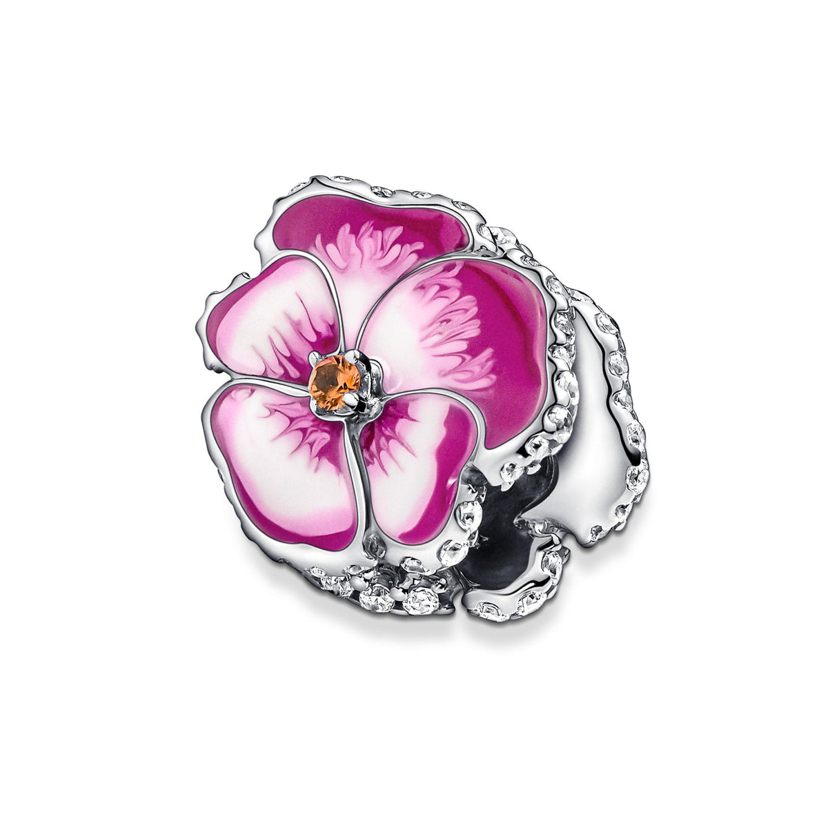 Pandora Moments Charm Pensée Rose 790777C01