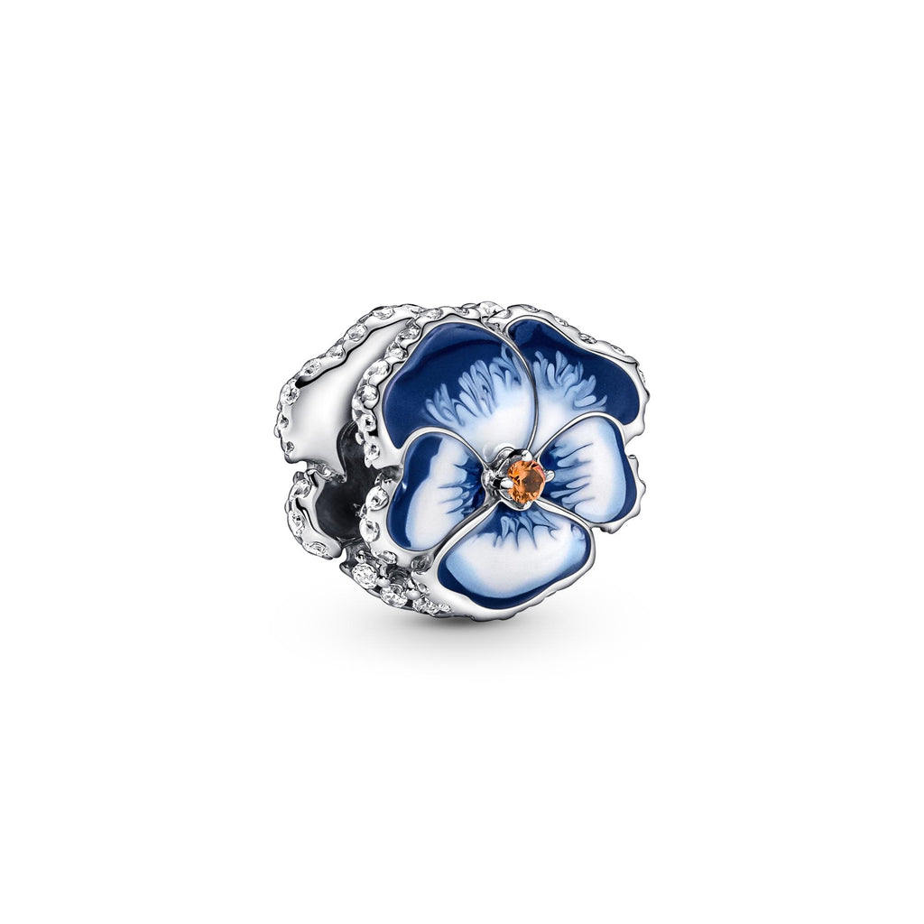 Pandora Moments Charm Pensée Bleu 790777C02