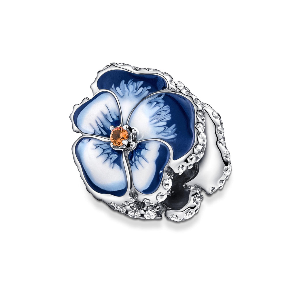 Pandora Moments Charm Pensée Bleu 790777C02
