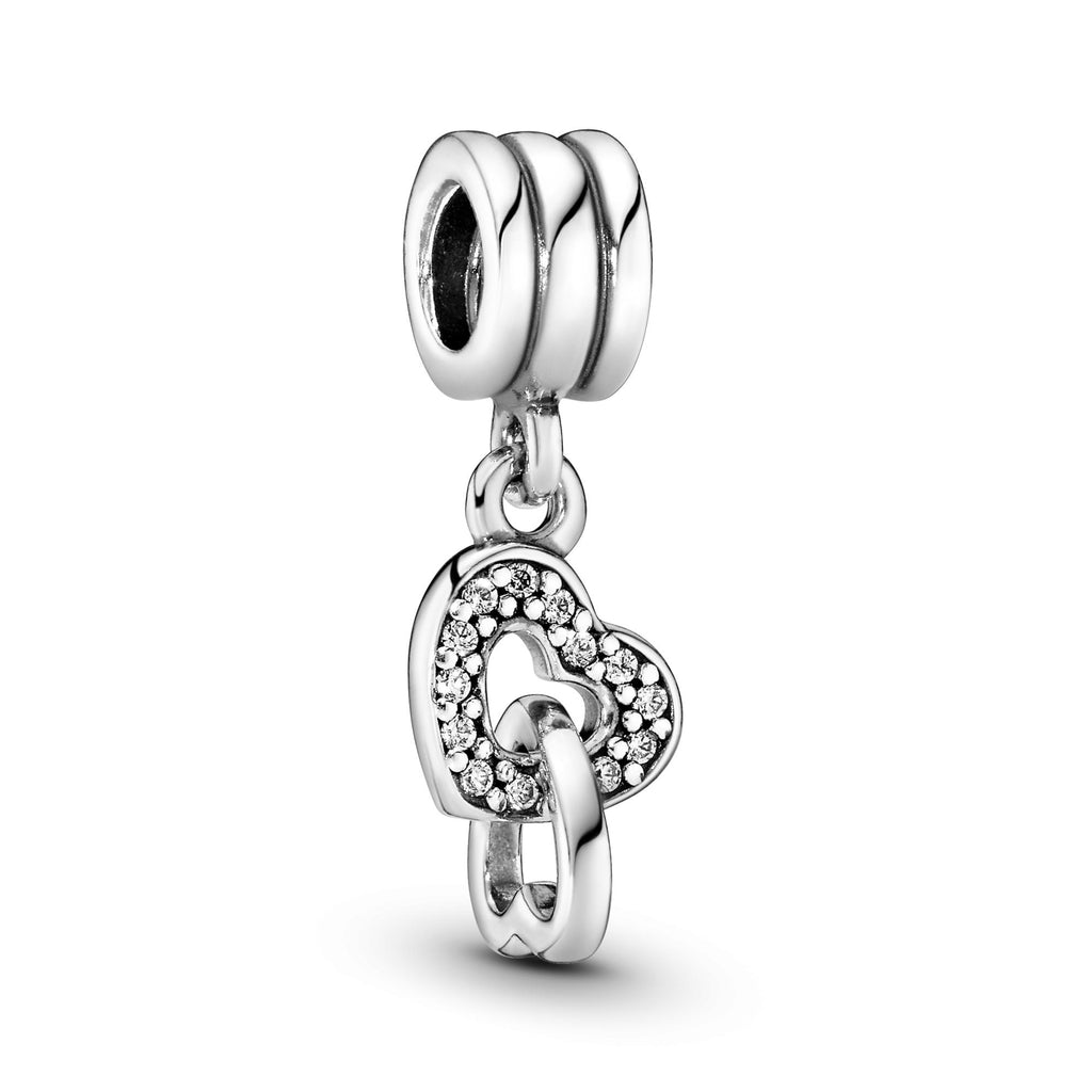 Pandora Moments Charm Pendant Cœurs Entrelacés 791242CZ