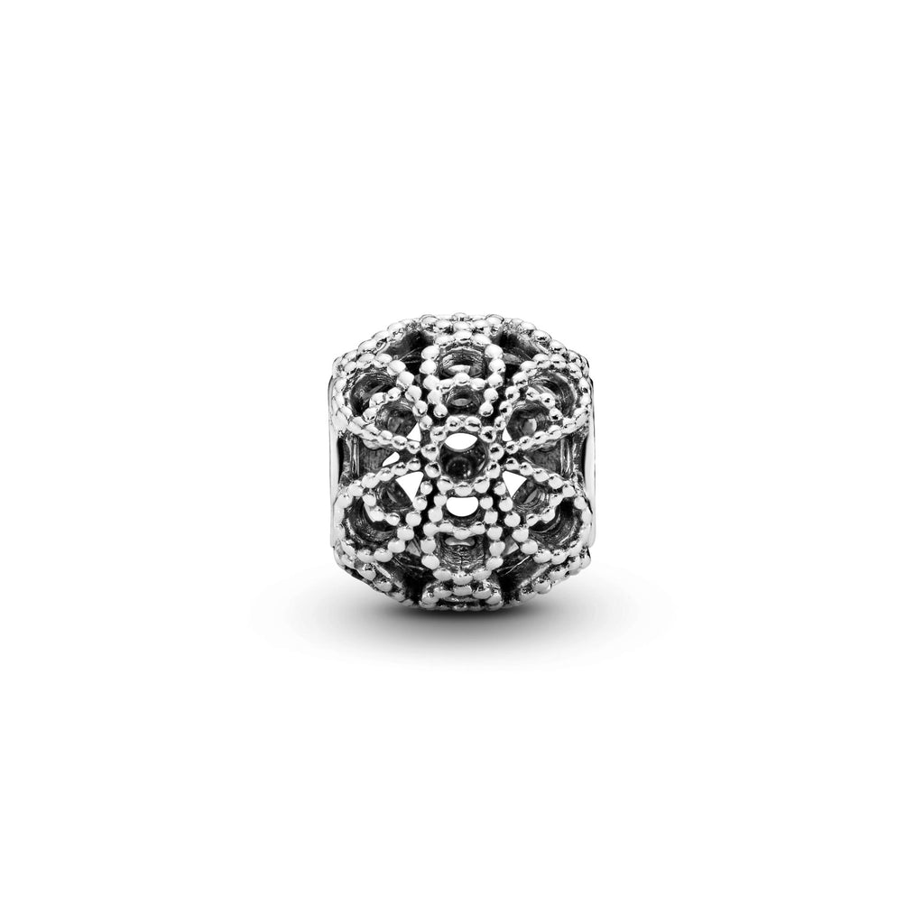 Pandora Moments Charm Fleur Ajouré Perlé 791282