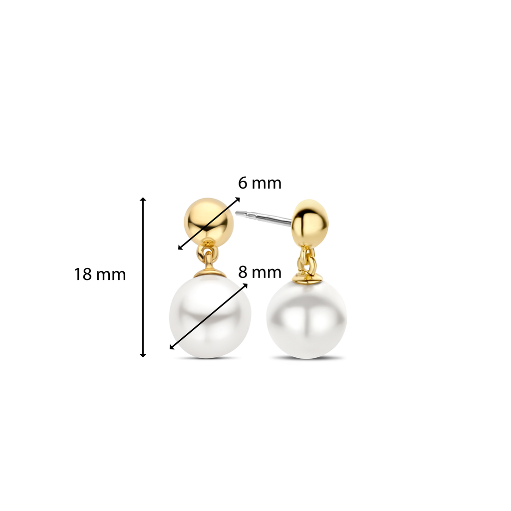 Ti Sento Milano Puces d'oreilles Perles 7912YP