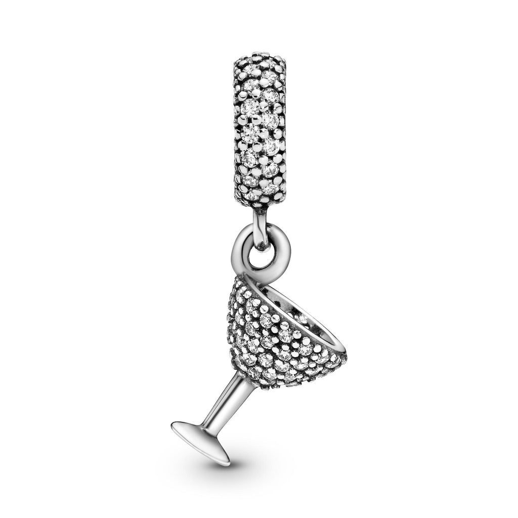 Pandora Moments Charm Pendant Verre à Cocktail Pavé 791535CZ
