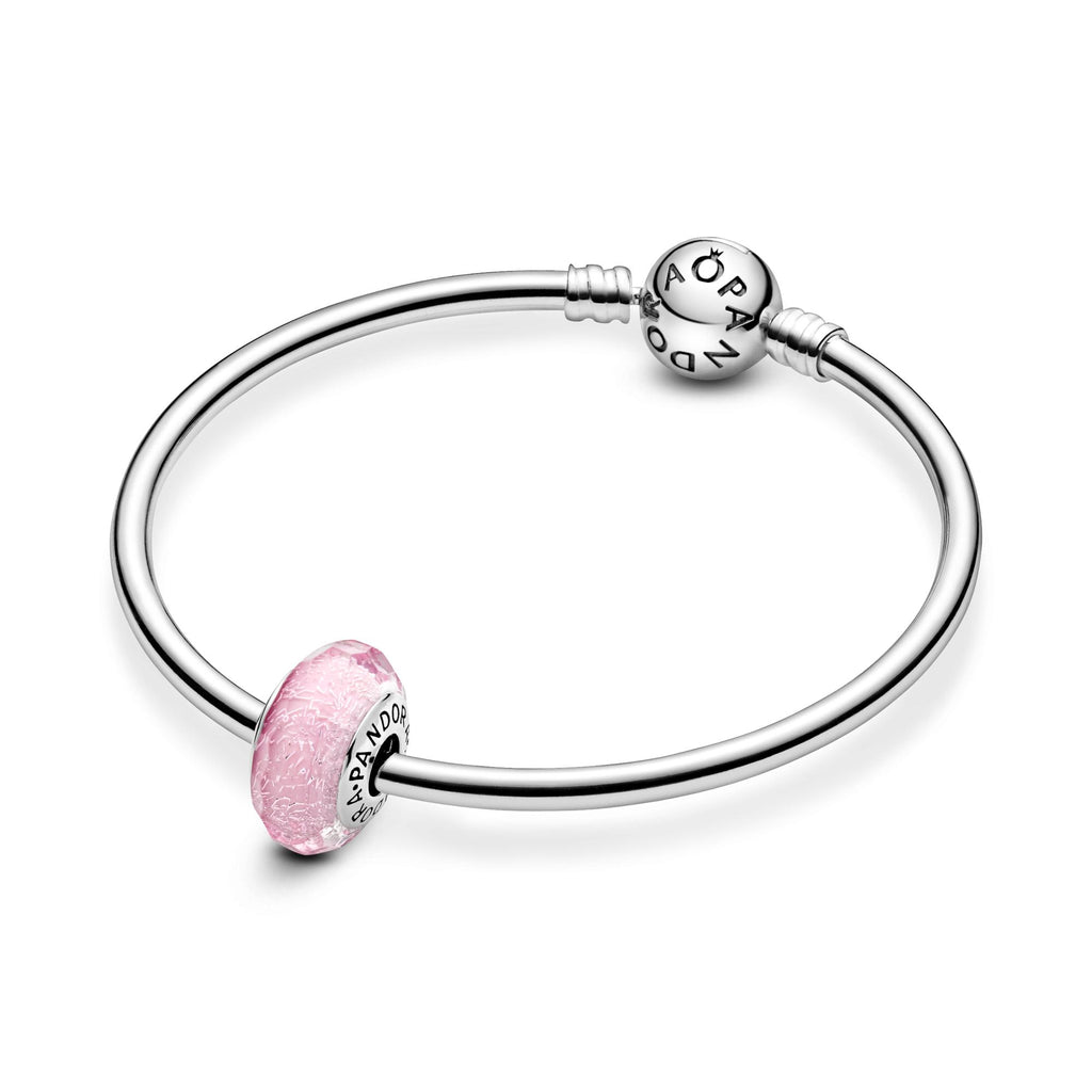 Pandora Moments Charm Verre de Murano Rose Facetté 791650