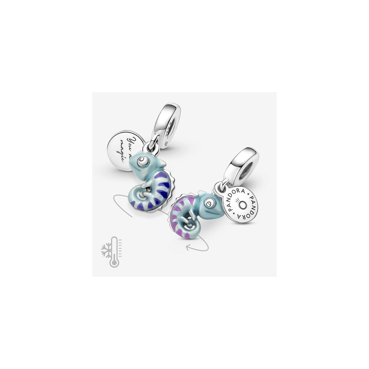 Pandora Moments Charm Pendant Caméléon Changeant de Couleur 791676C01