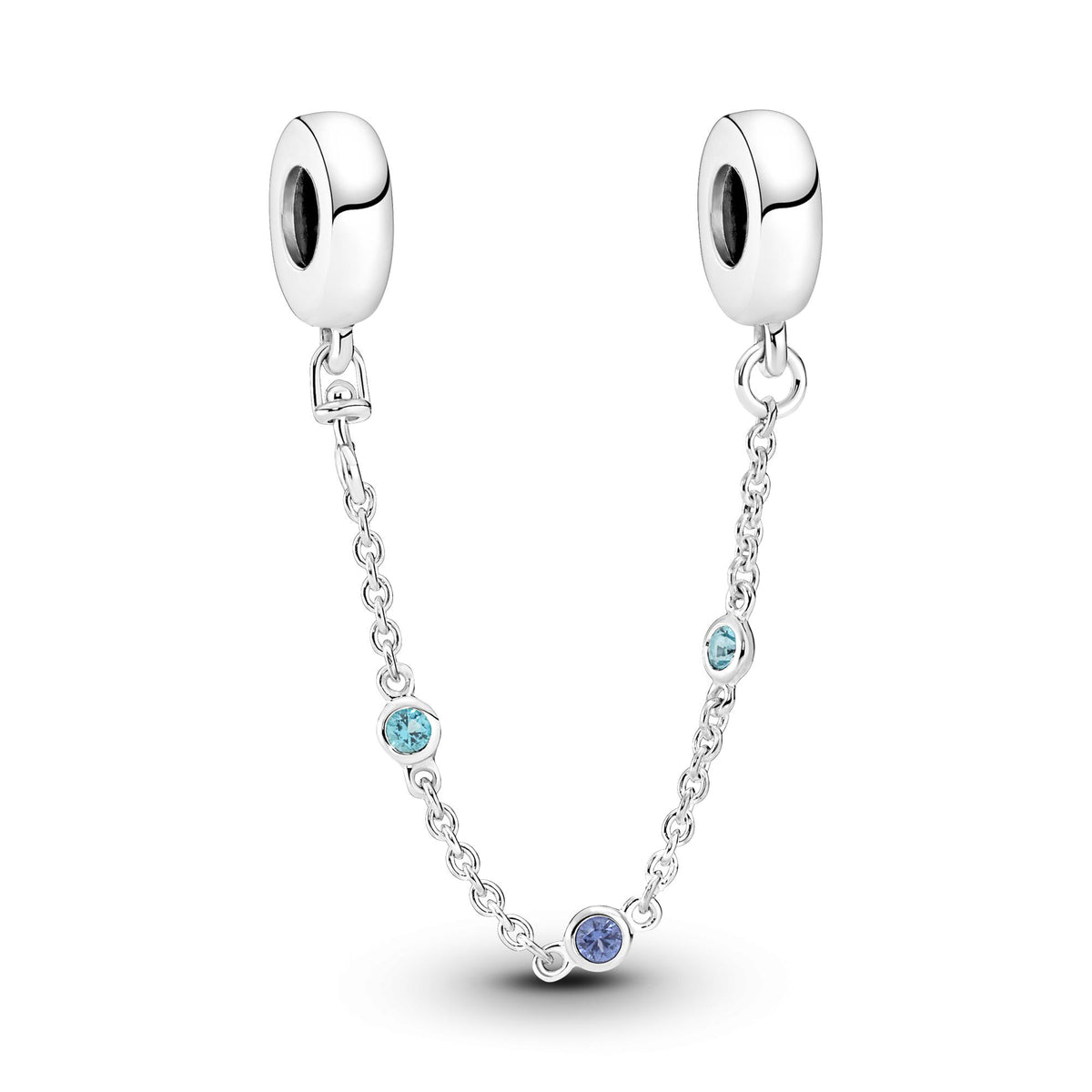 Pandora Moments Chaîne de Confort Triple Pierre Bleue 791688C01-05