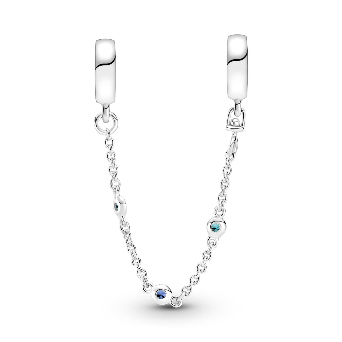 Pandora Moments Chaîne de Confort Triple Pierre Bleue 791688C01-05