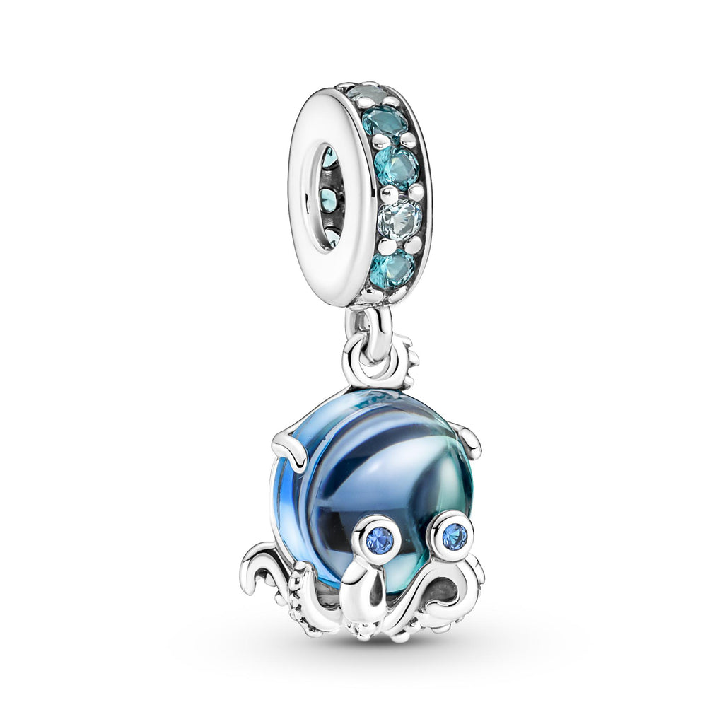 Pandora Moments Charm Pendant Poulpe Adorable en Verre de Murano 791694C01