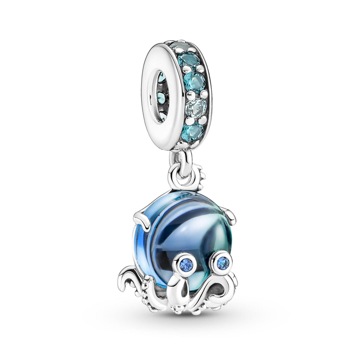 Pandora Moments Charm Pendant Poulpe Adorable en Verre de Murano 791694C01