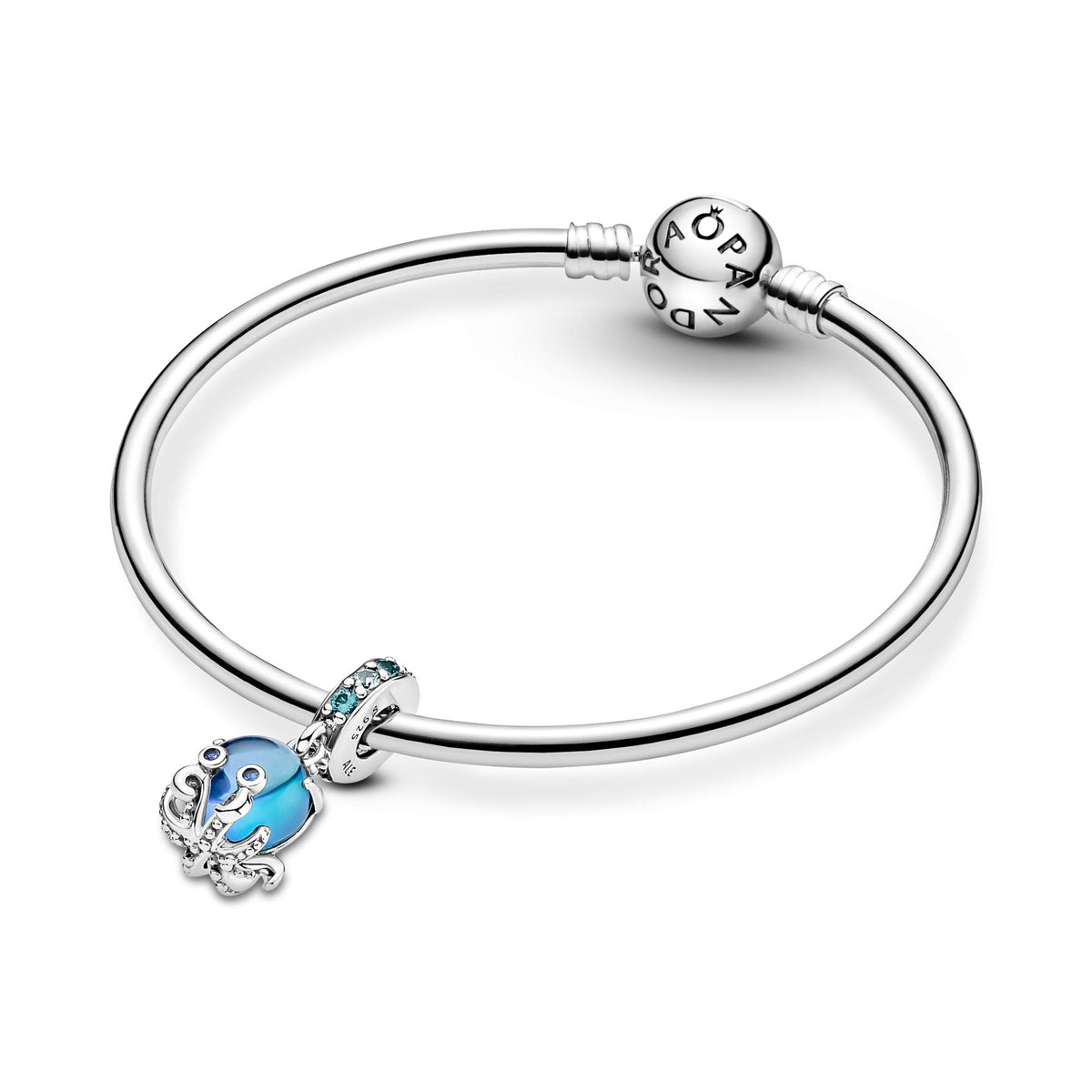 Pandora Moments Charm Pendant Poulpe Adorable en Verre de Murano 791694C01