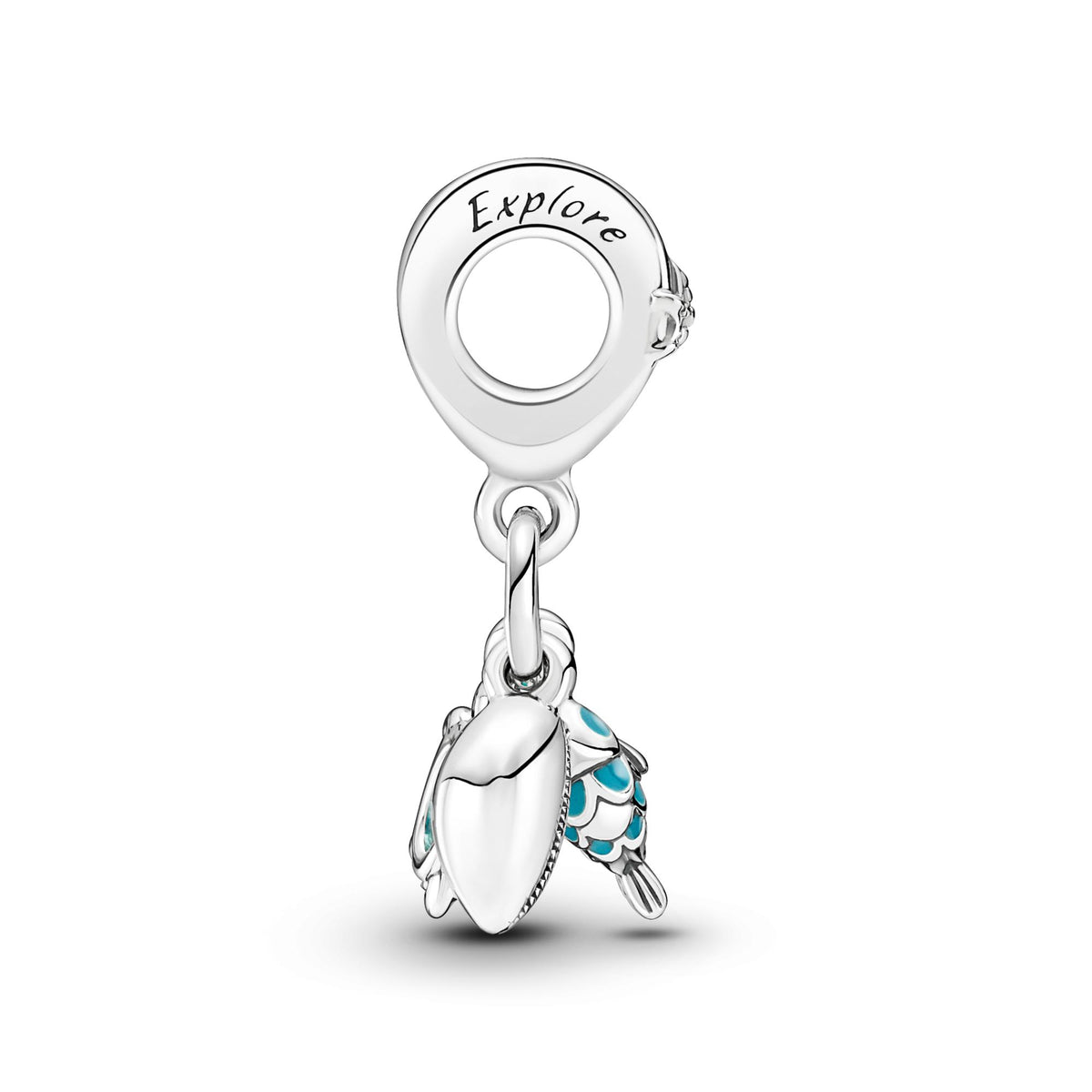 Pandora Moments Charm Pendant Triple Poisson, Tortue de Mer & Conque 791697C01