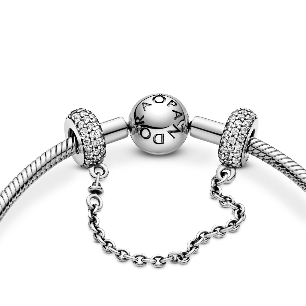 Pandora Moments Charm Chaîne de Confort Pavé Scintillant 791736CZ-05
