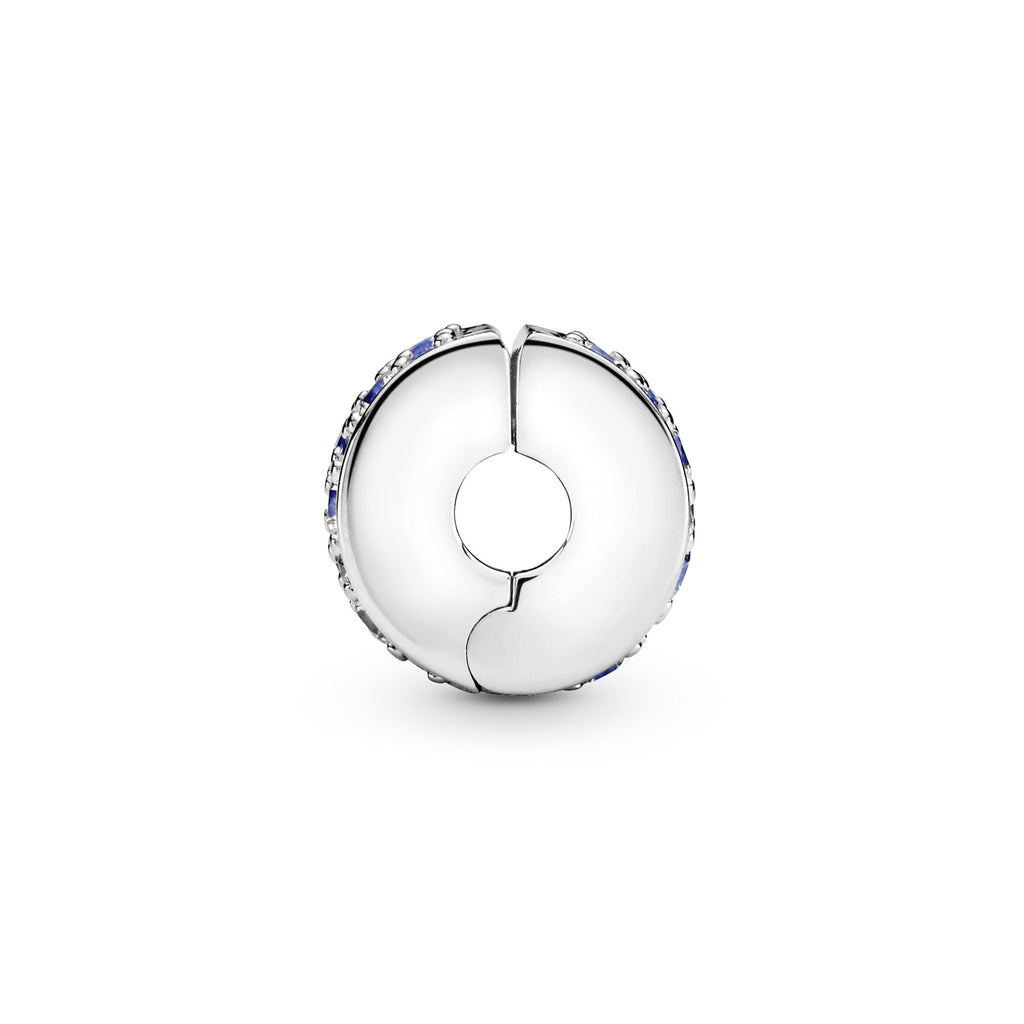 Pandora Moments Charm Clip Pavé Bleu 791817NSBMX