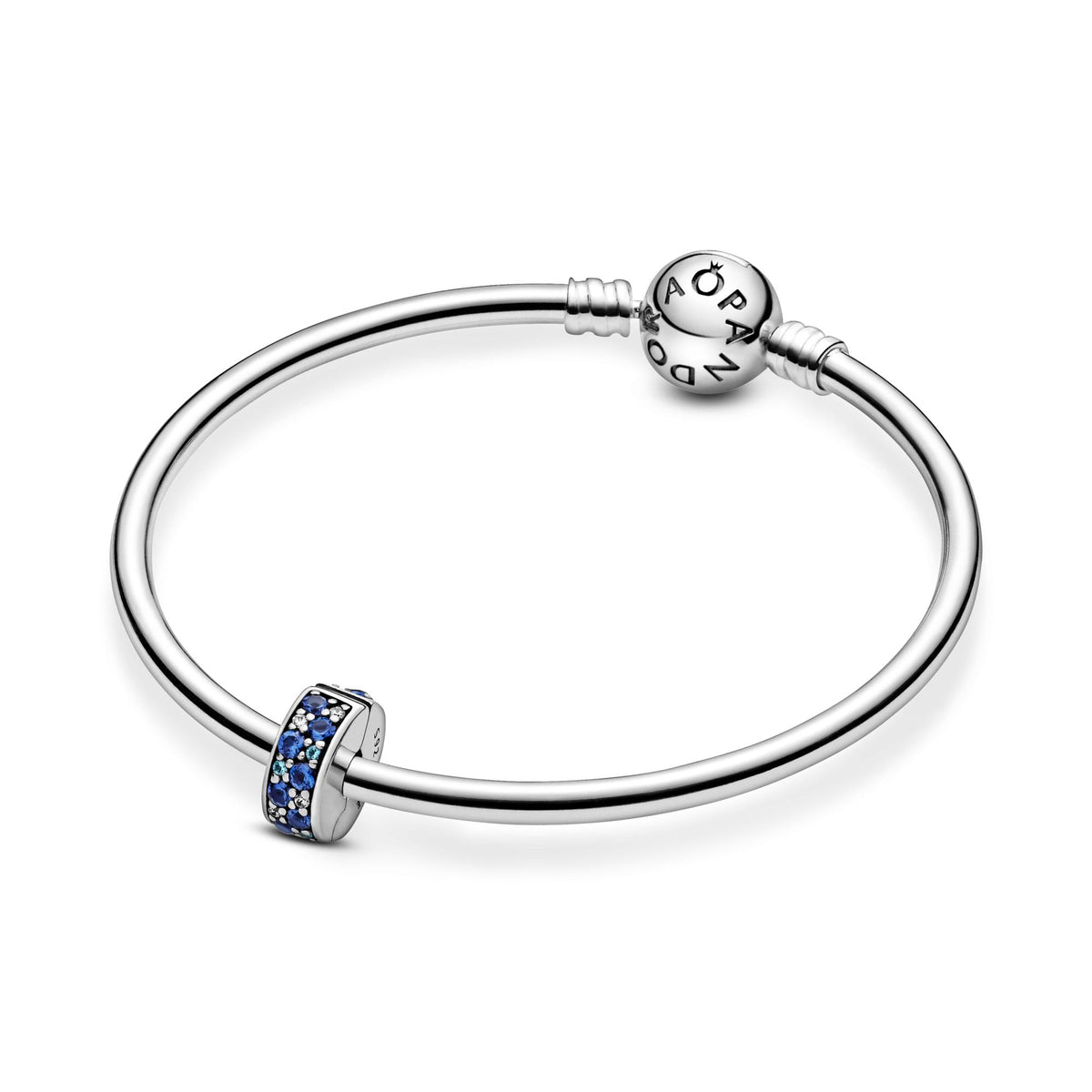 Pandora Moments Charm Clip Pavé Bleu 791817NSBMX