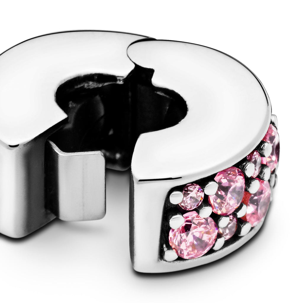 Pandora Moments Charm Clip Pavé Rose 791817PCZ