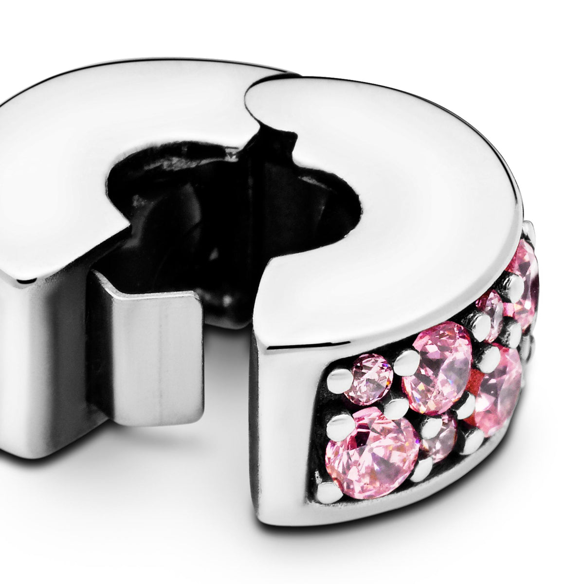 Pandora Moments Charm Clip Pavé Rose 791817PCZ