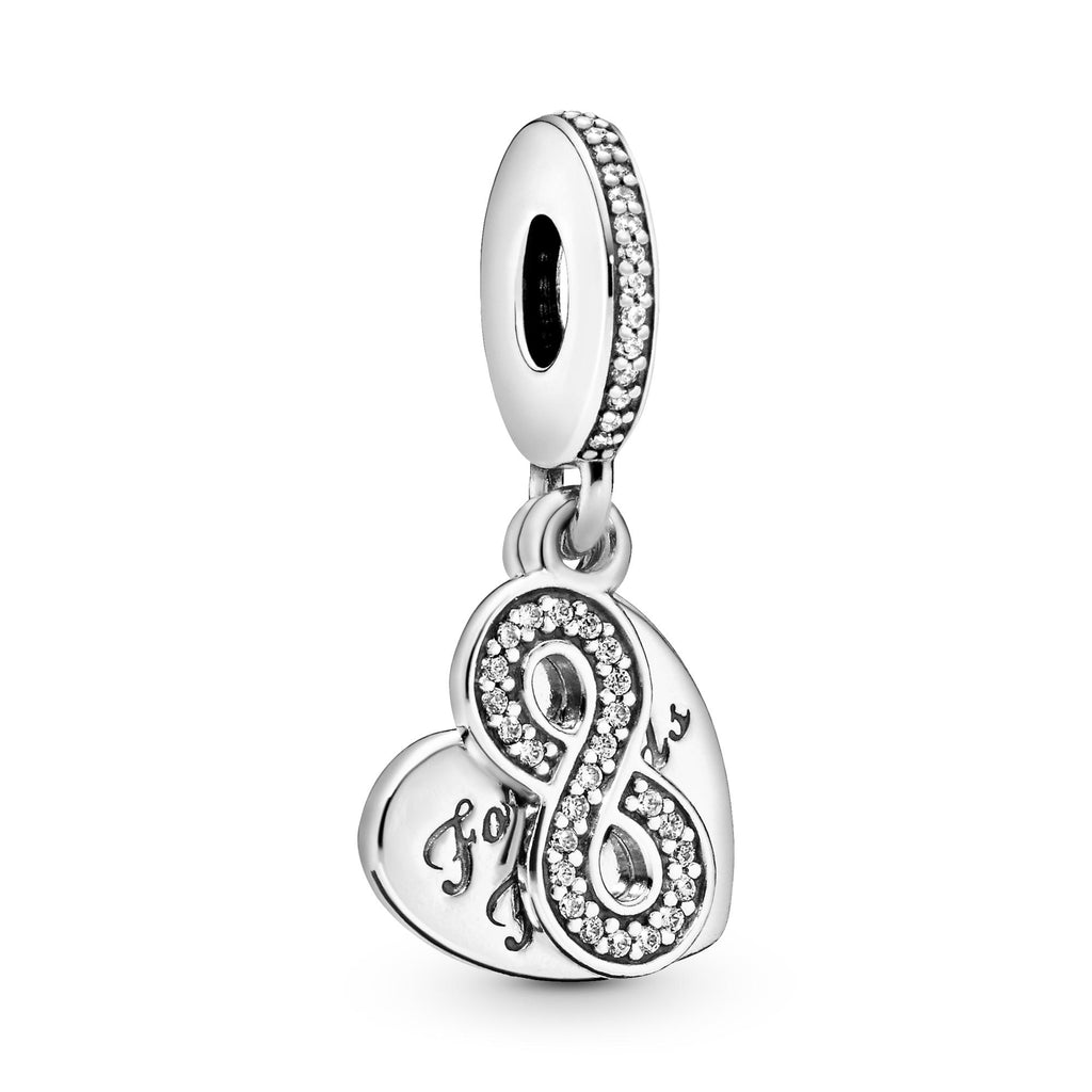 Pandora Moments Charm Pendant Cœur Amis Pour La Vie 791948CZ
