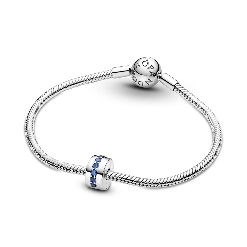 Pandora Moments Charm Clip Éclat Bleu 791972C01