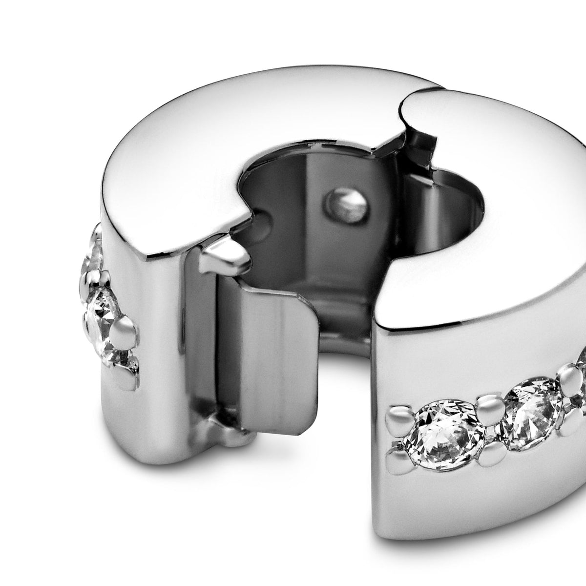 Pandora Moments Charm Clip Rangée Scintillante Incolore 791972CZ
