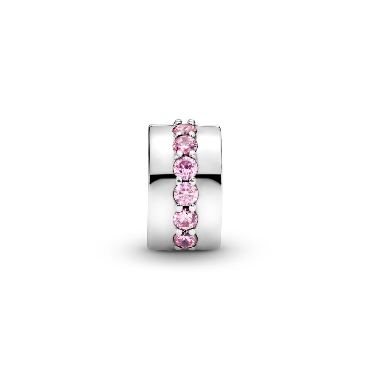 Pandora Moments Charm Clip Rangée Scintillante Rose 791972PCZ