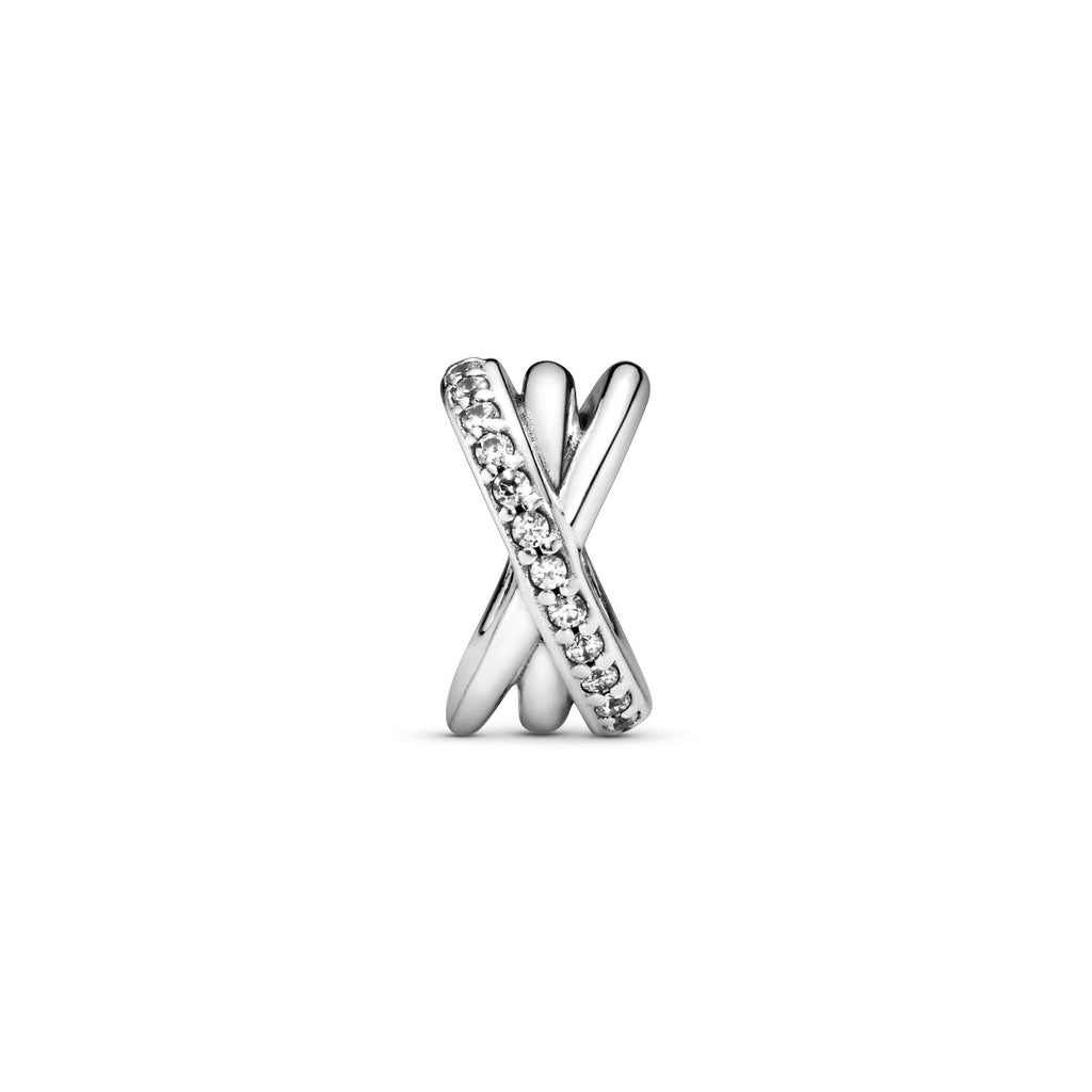 Pandora Moments Charm Espaceur Scintillant &amp; Lignes 791994CZ
